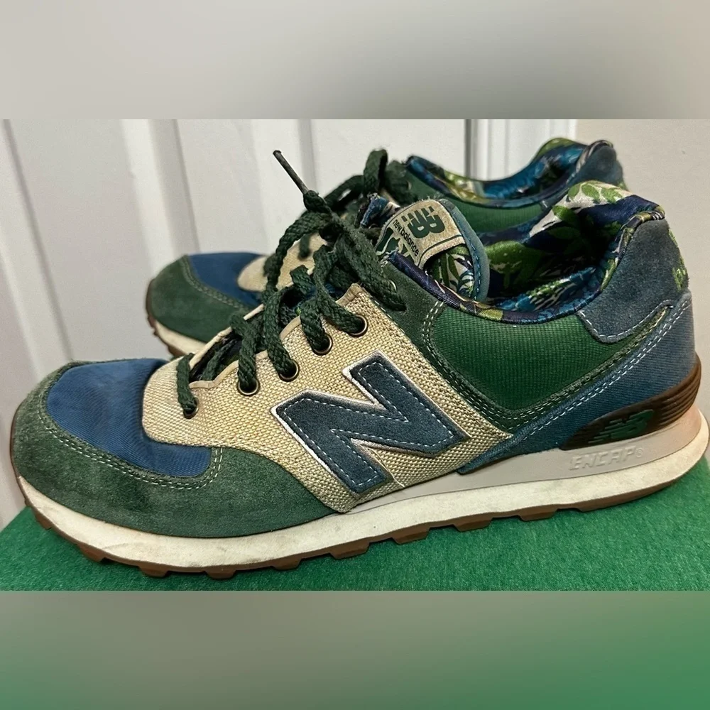 New Balance 574 Encap Men’s Rare floral athletic shoes - Picture 1 of 14